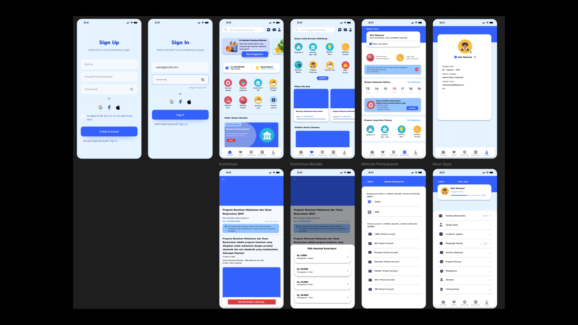 Pembangunan Mobile UI Donasi Beasiswa