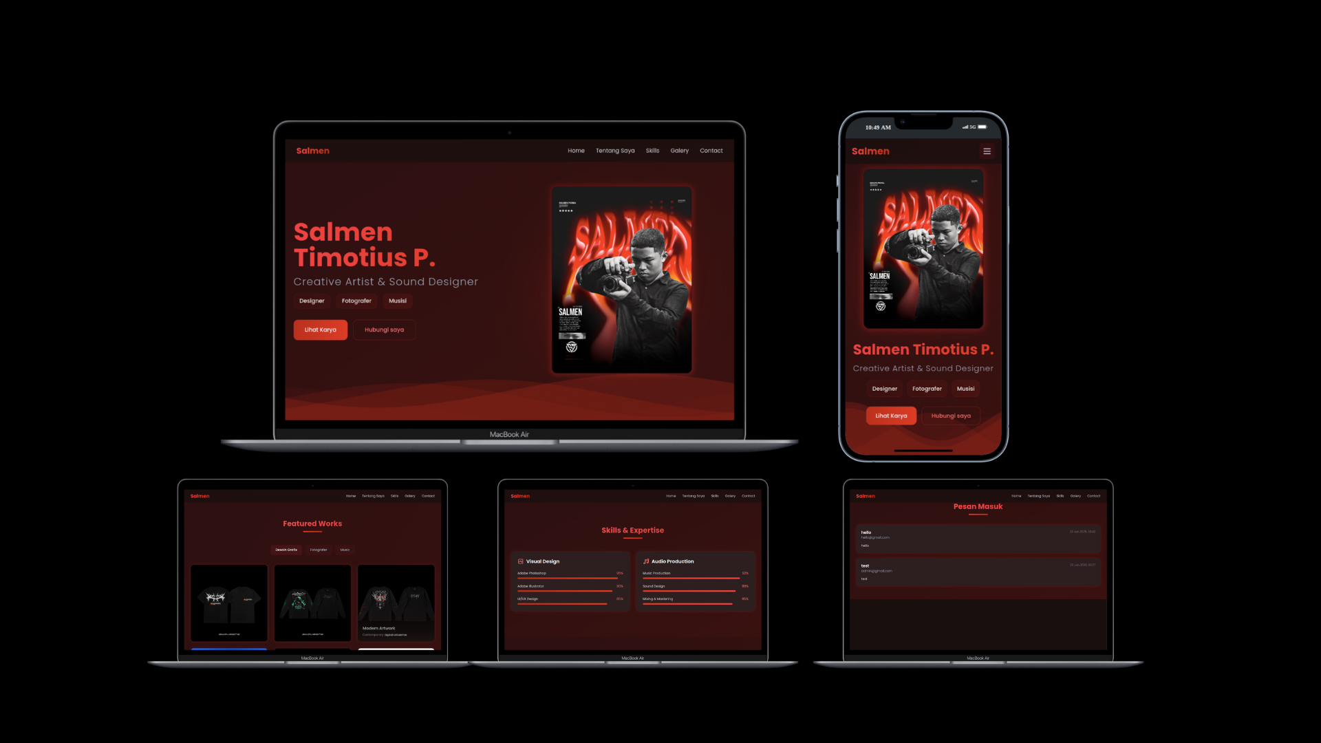 Website Portofolio Modern Design